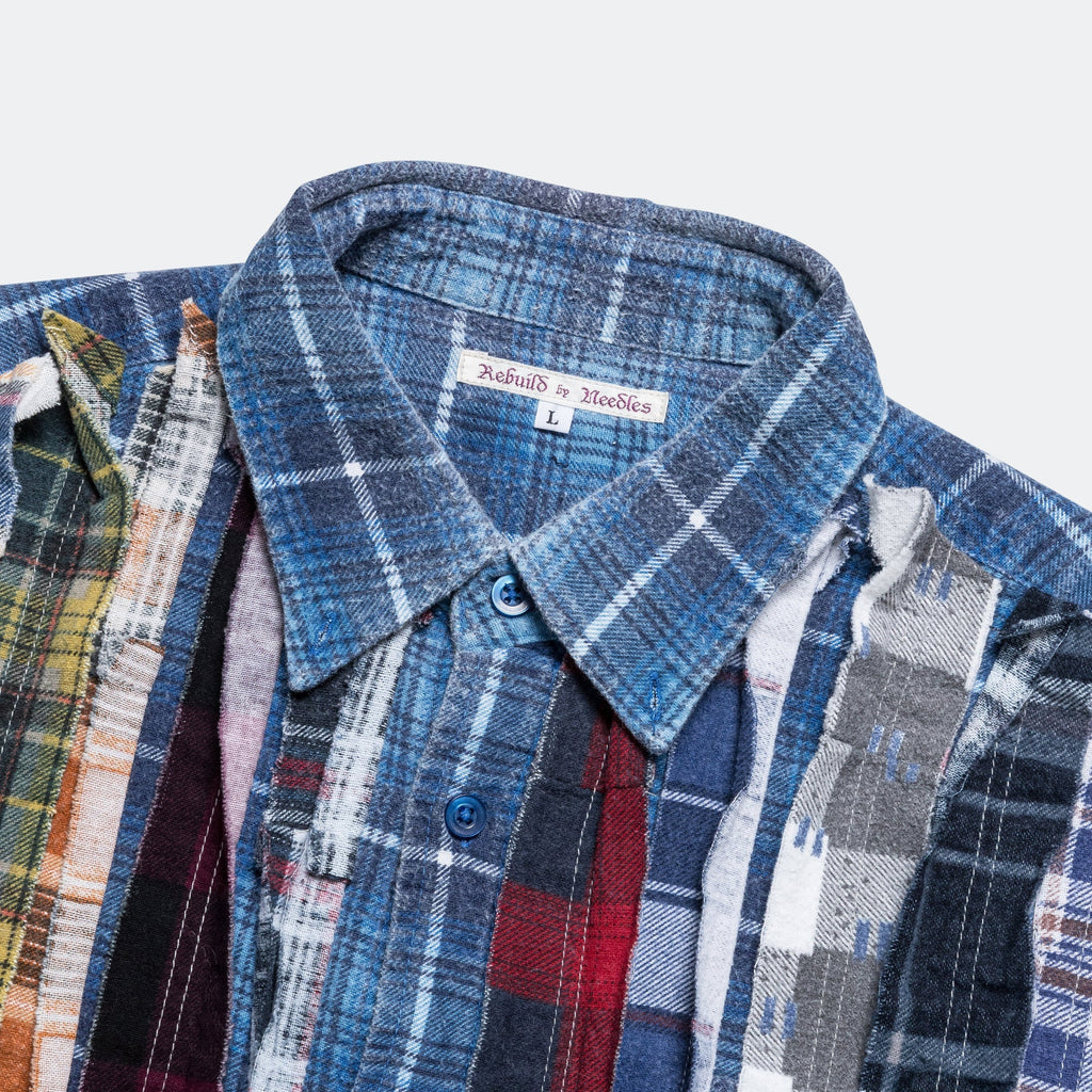 FW24 Rebuild Flannel Ribbon Shirt - Large #5