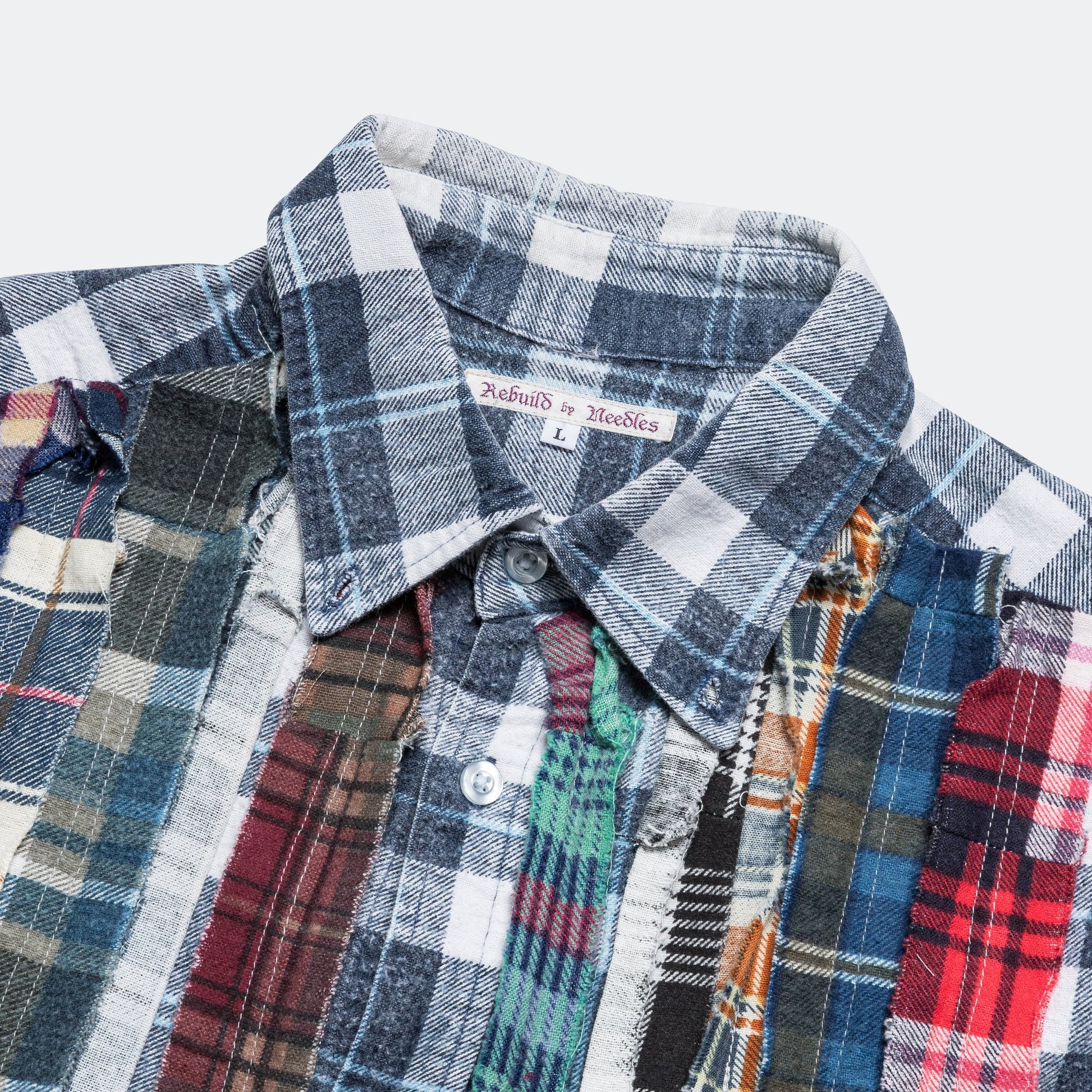 FW24 Rebuild Flannel Ribbon Shirt - Large #6