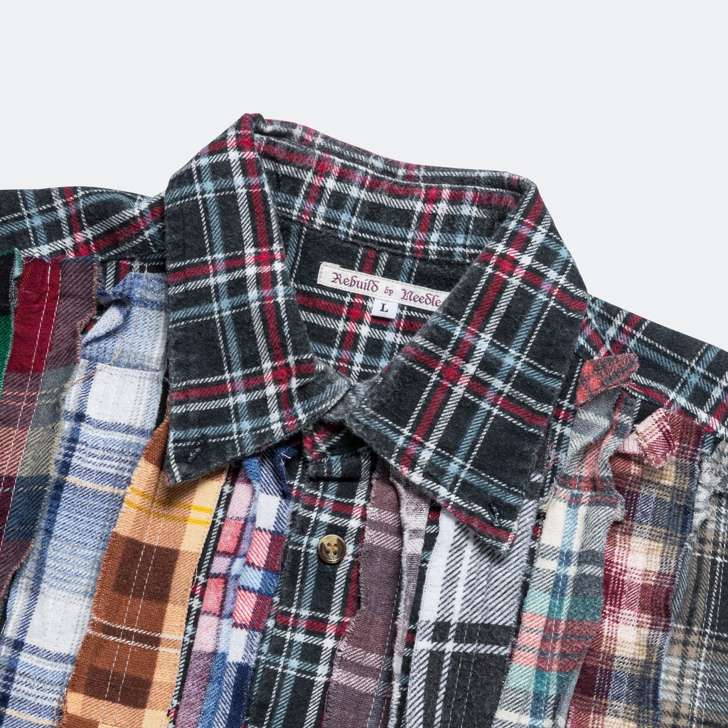 FW24 Rebuild Flannel Ribbon Shirt - Large #7