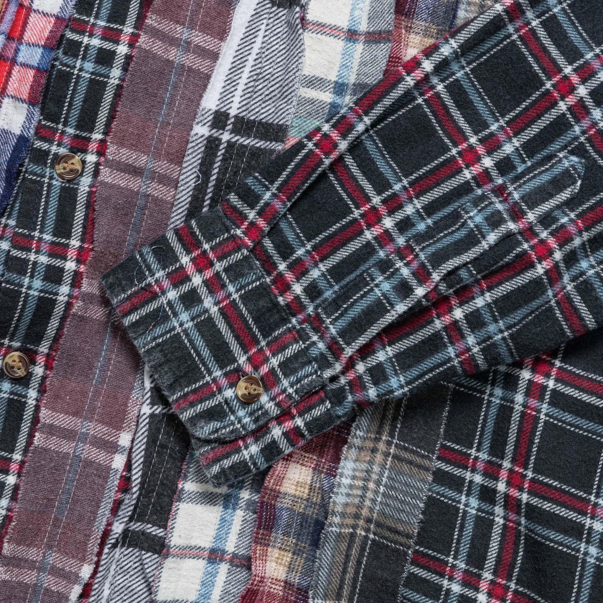 FW24 Rebuild Flannel Ribbon Shirt - Large #7