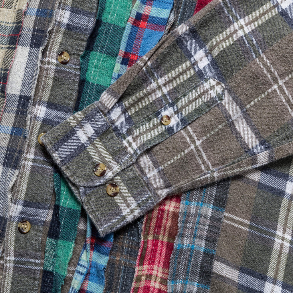 FW24 Rebuild Flannel Ribbon Shirt - Medium #4