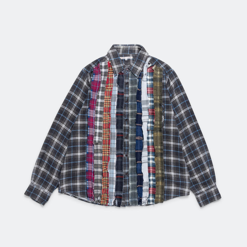 FW24 Rebuild Flannel Ribbon Shirt - Medium #6