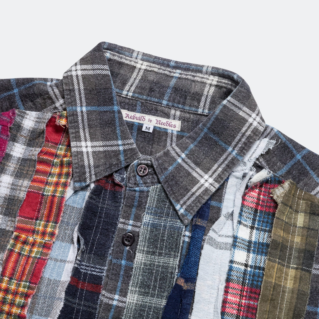 FW24 Rebuild Flannel Ribbon Shirt - Medium #6