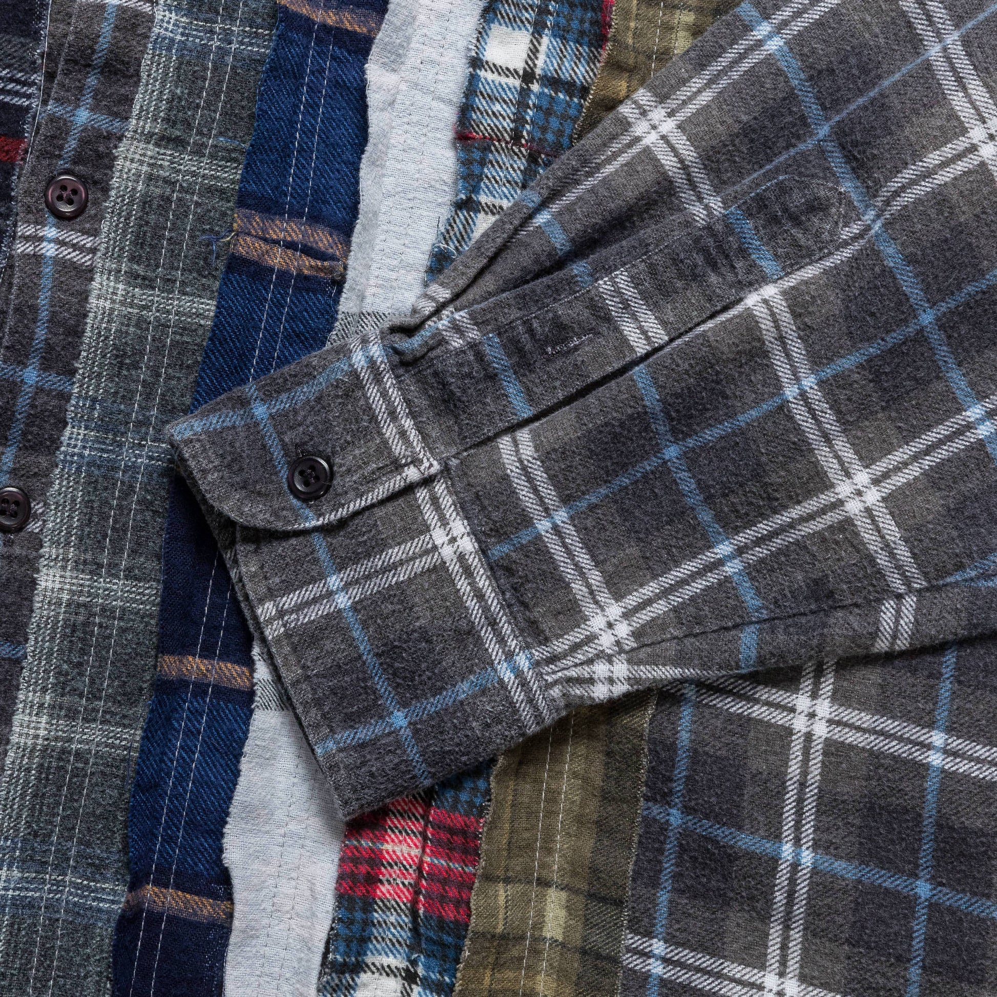 FW24 Rebuild Flannel Ribbon Shirt - Medium #6
