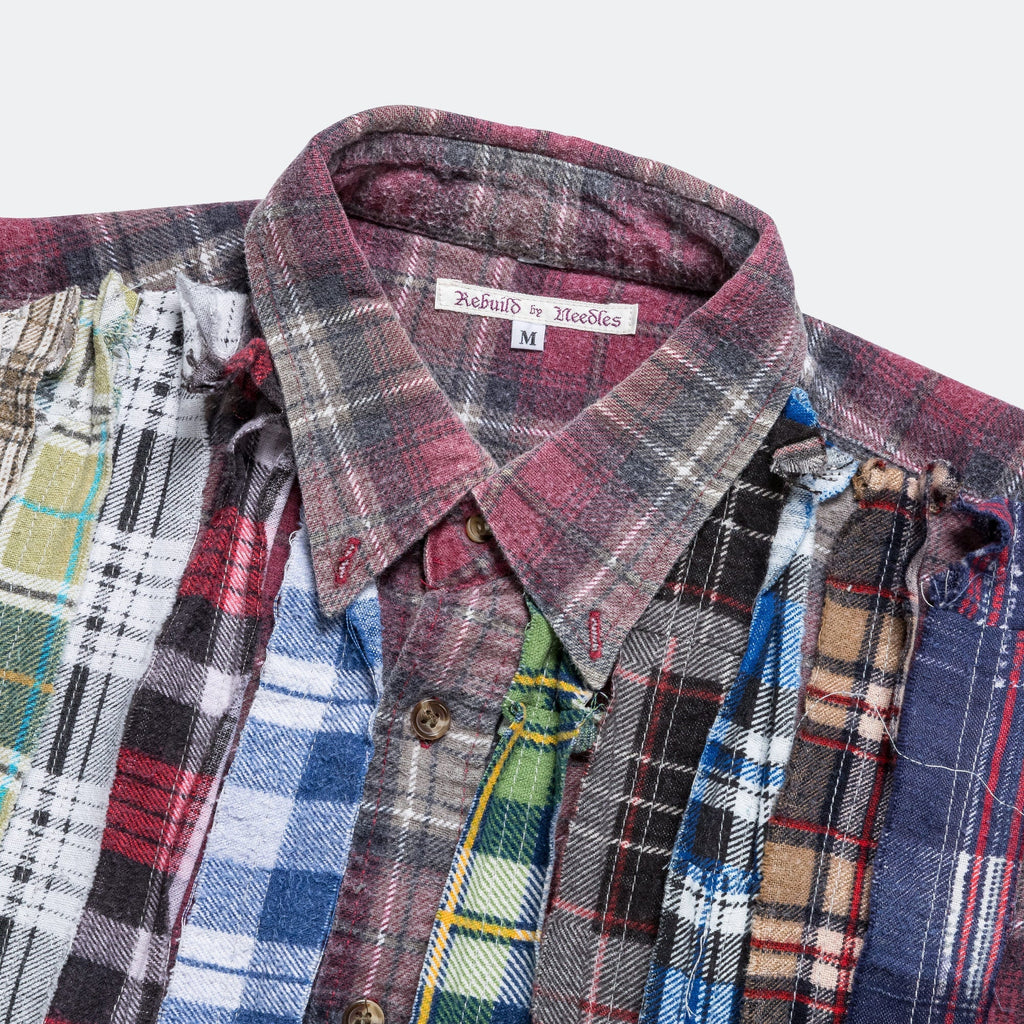 FW24 Rebuild Flannel Ribbon Shirt - Medium #8