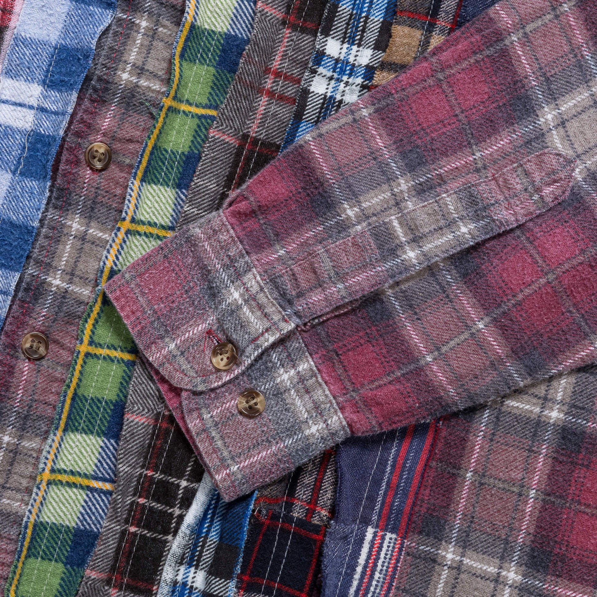 FW24 Rebuild Flannel Ribbon Shirt - Medium #8