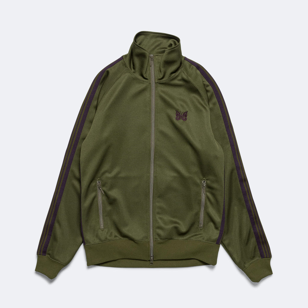 Track Jacket - Olive Poly Smooth