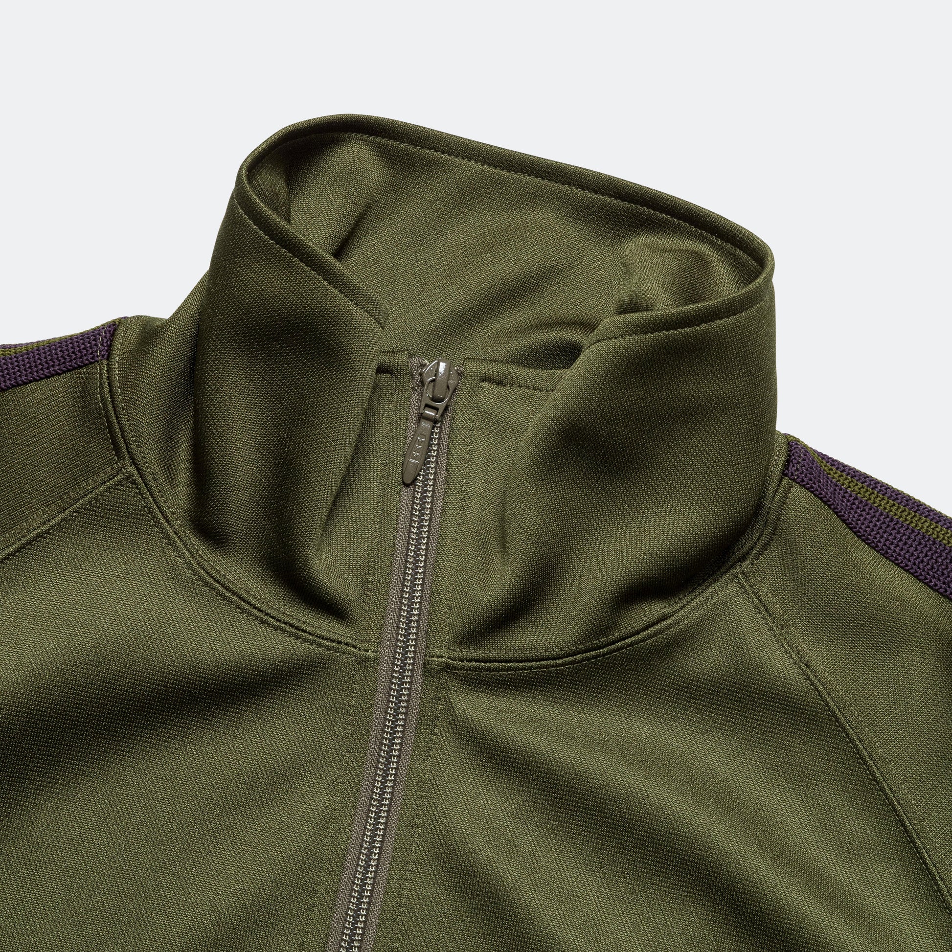 Track Jacket - Olive Poly Smooth