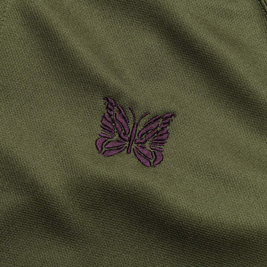 Track Jacket - Olive Poly Smooth