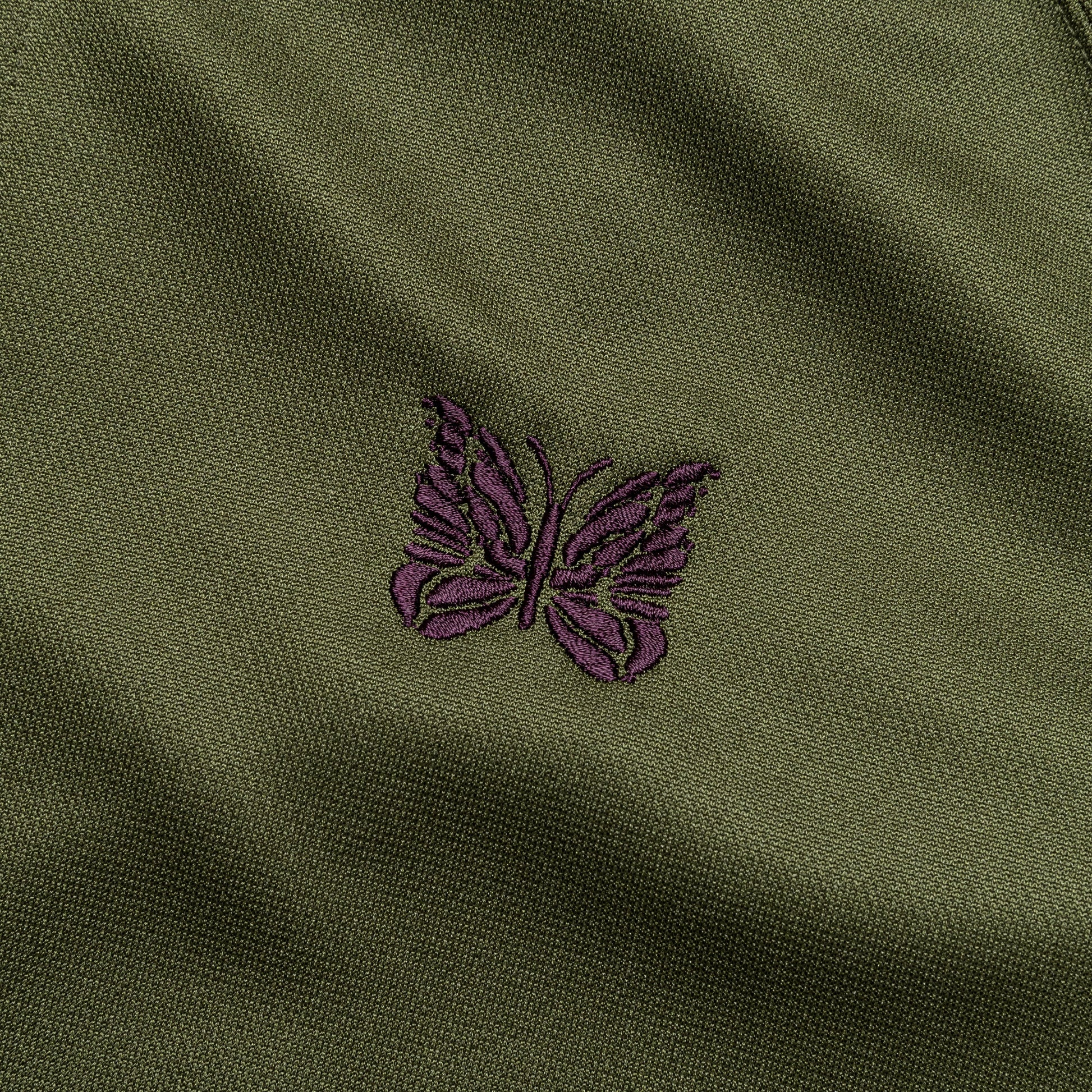 Track Jacket - Olive Poly Smooth