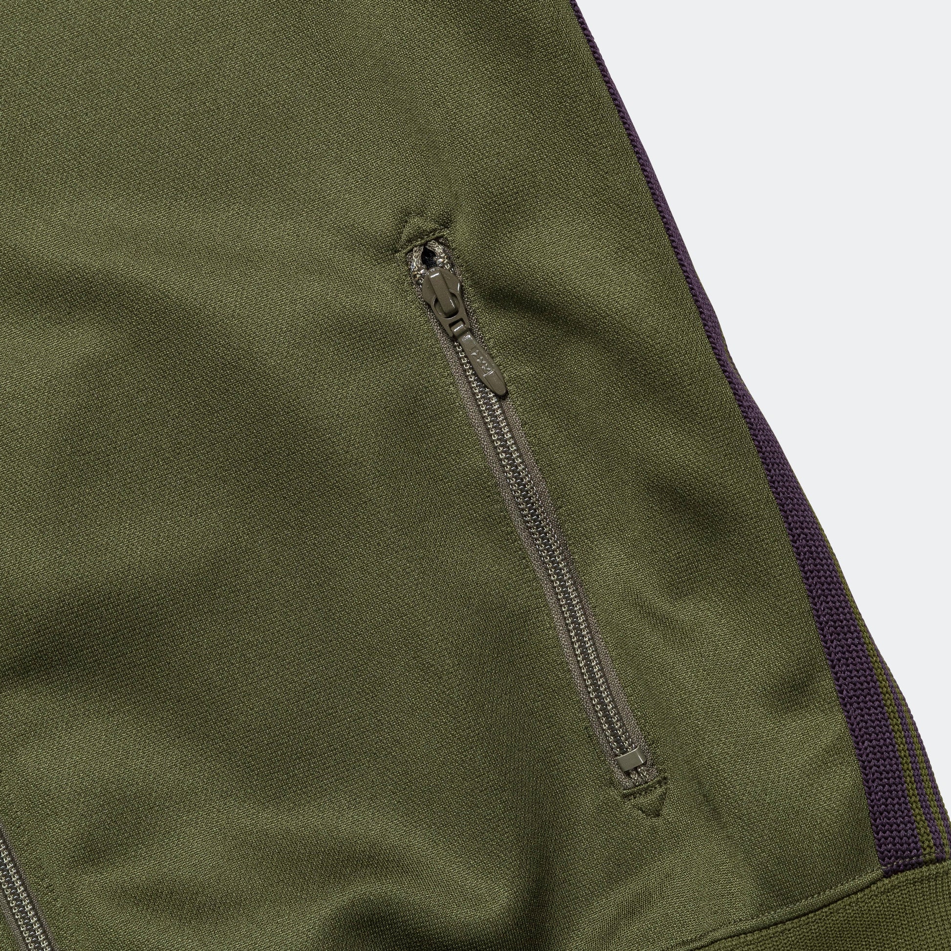 Track Jacket - Olive Poly Smooth
