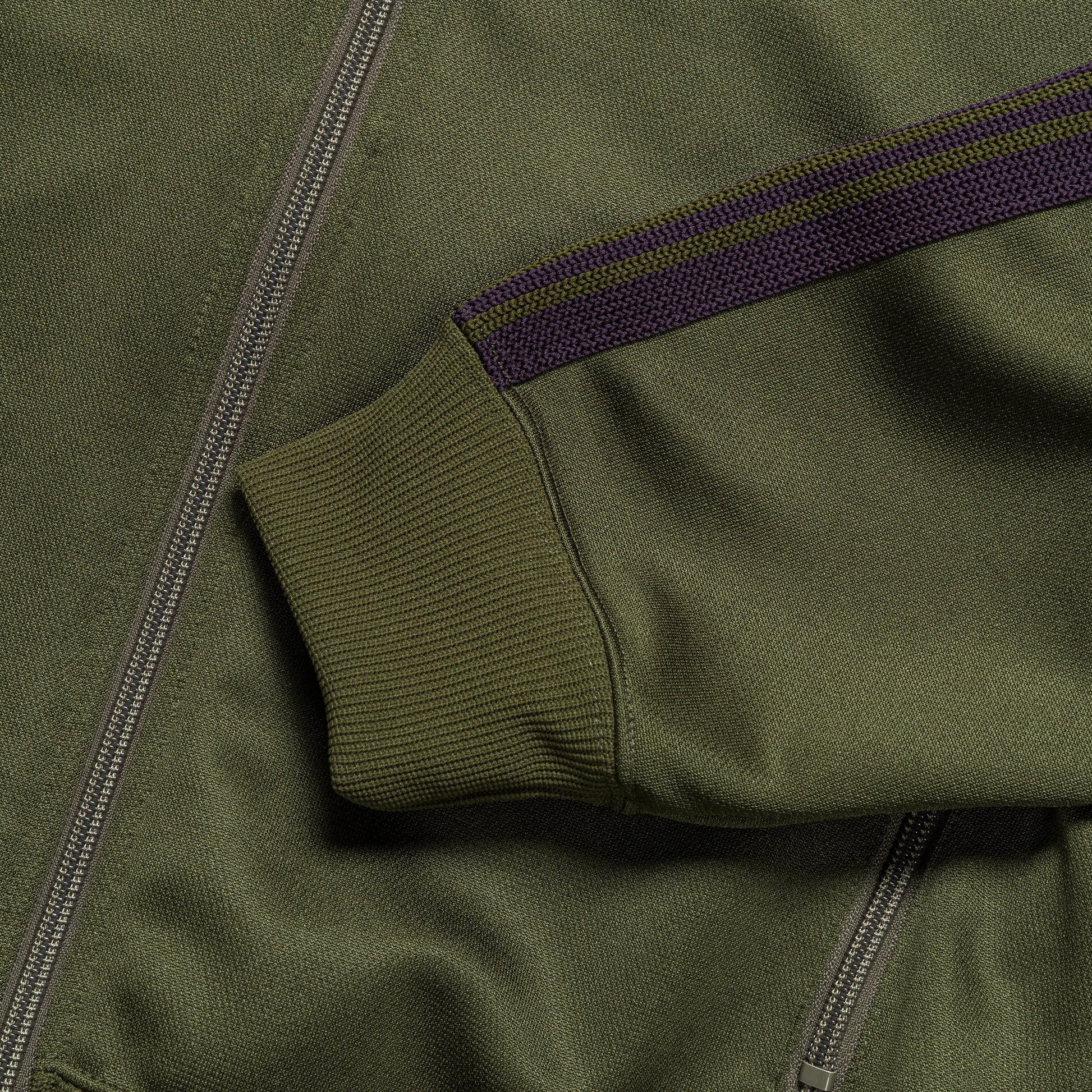 Track Jacket - Olive Poly Smooth