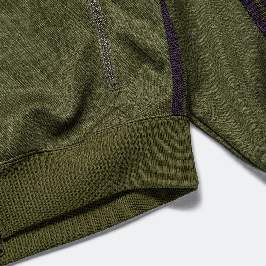 Track Jacket - Olive Poly Smooth