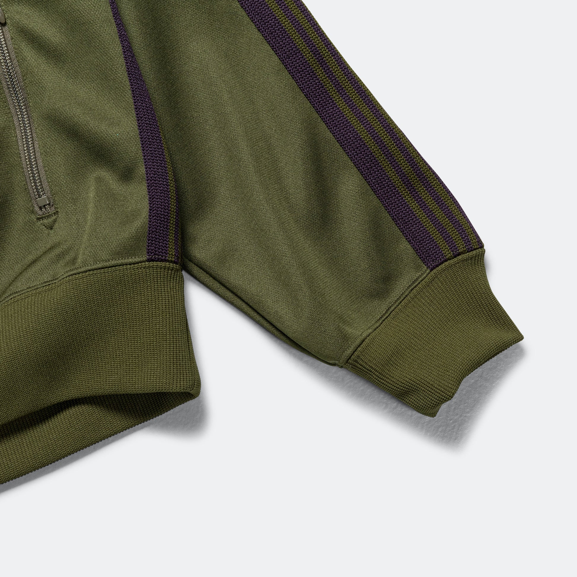 Track Jacket - Olive Poly Smooth