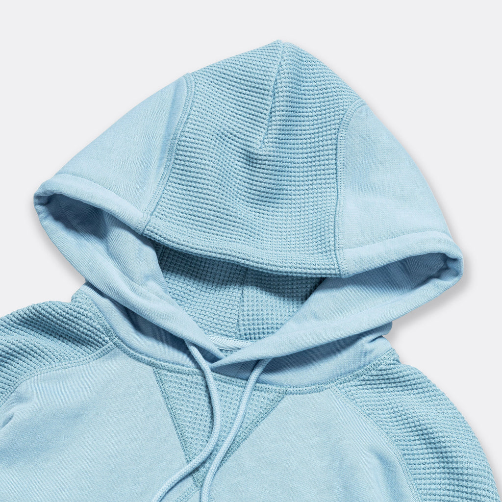 Panelled Hoodie - Powder Blue