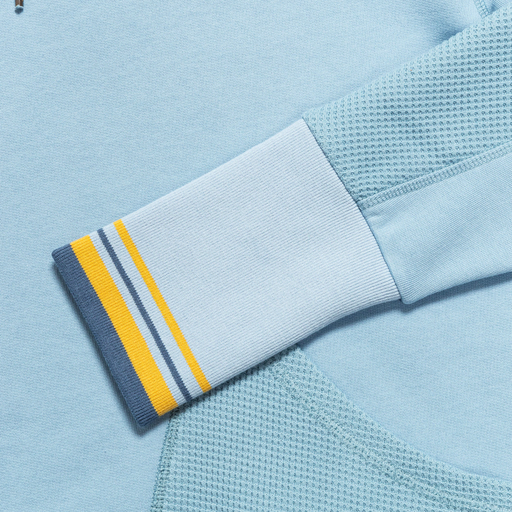 Panelled Hoodie - Powder Blue