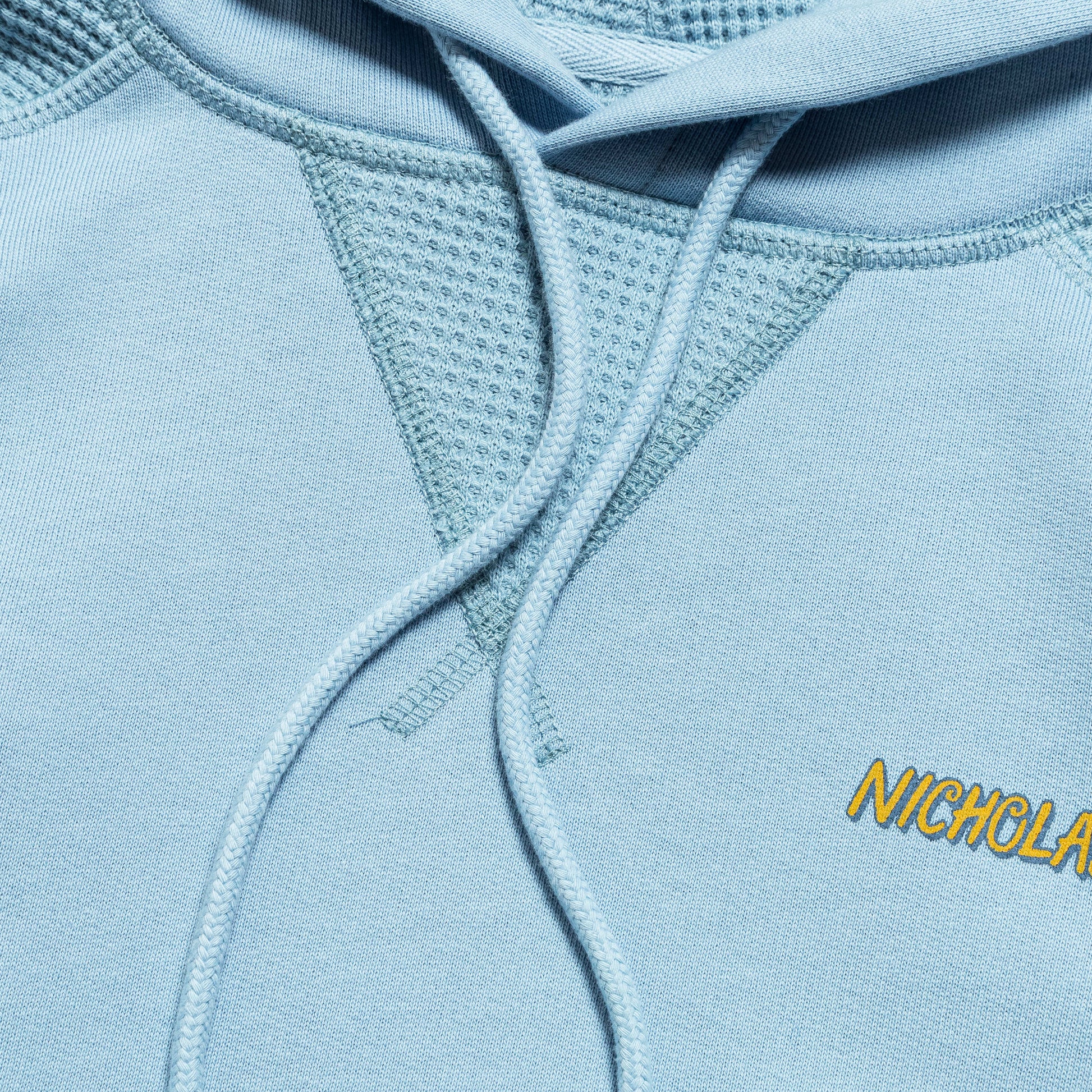 Panelled Hoodie - Powder Blue