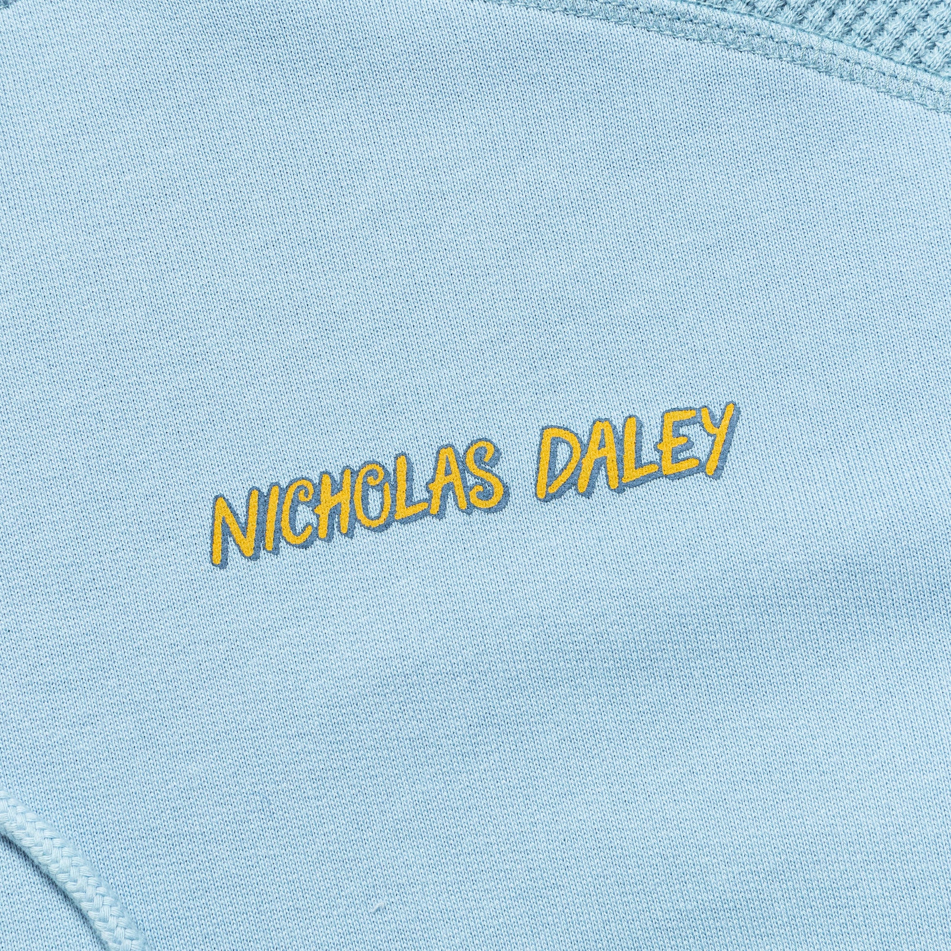 Panelled Hoodie - Powder Blue