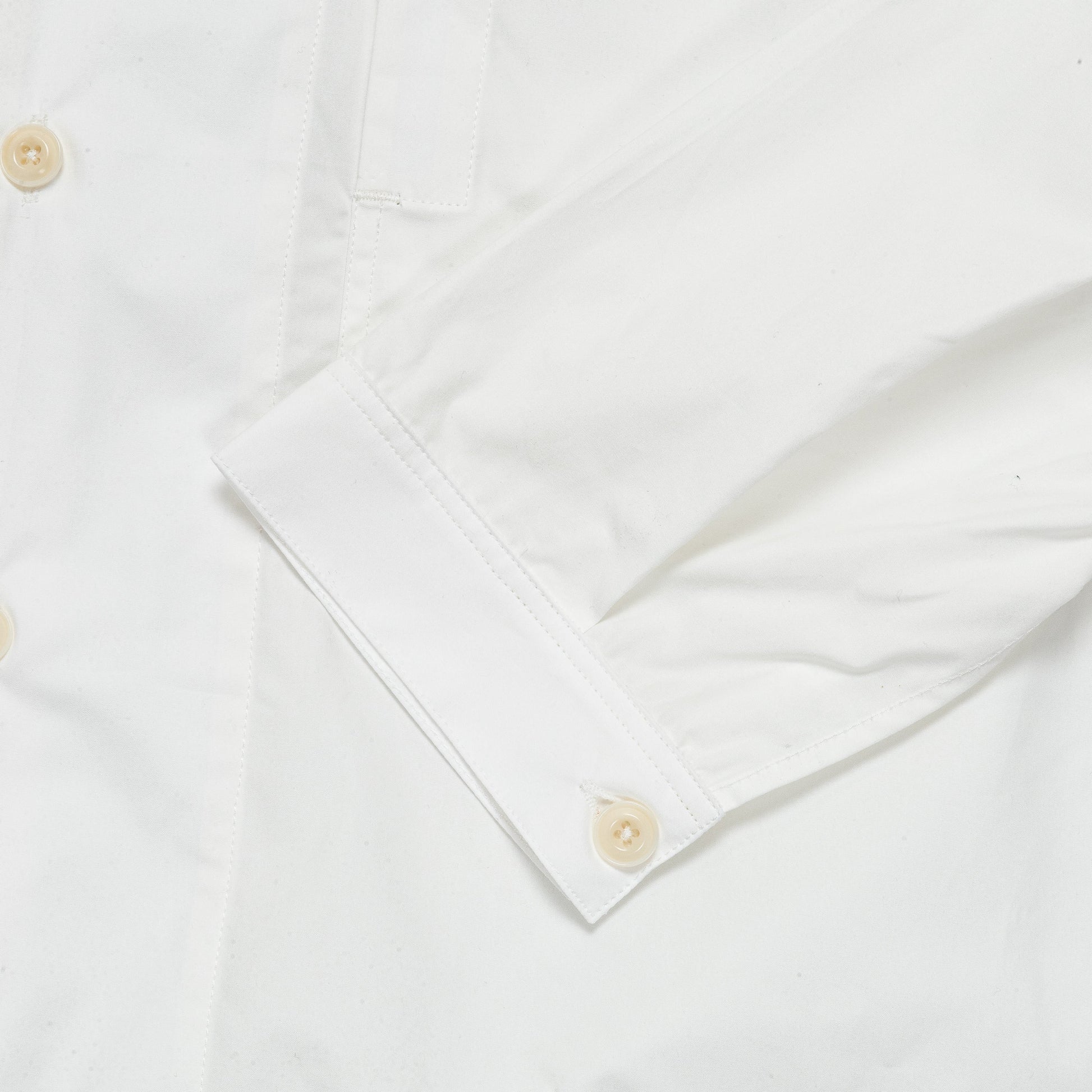 Long Sleeve Two Pocket Shirt - Whiten