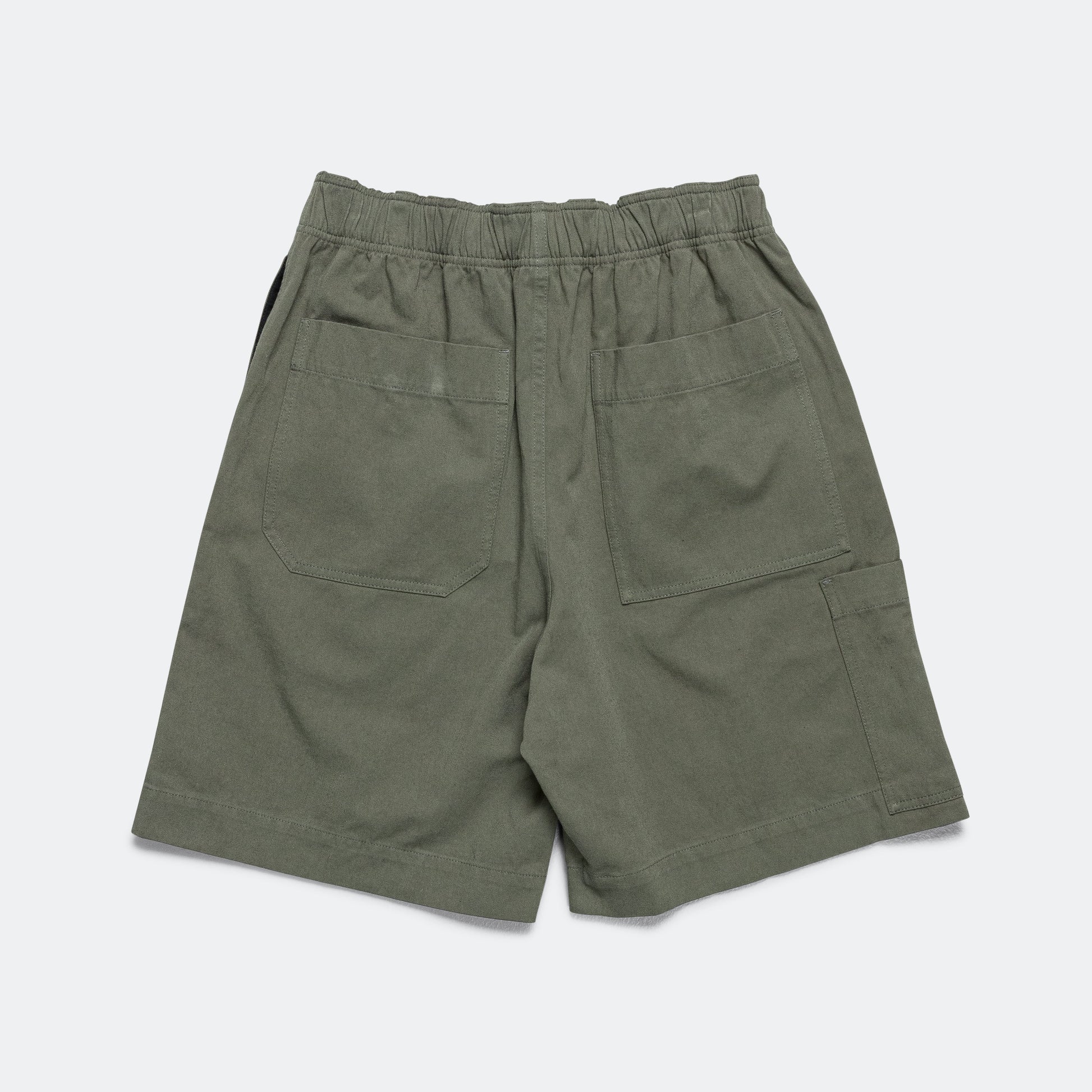 Pull Up Shorts - Uniform Green Cotton Hemp Twill (LBS)