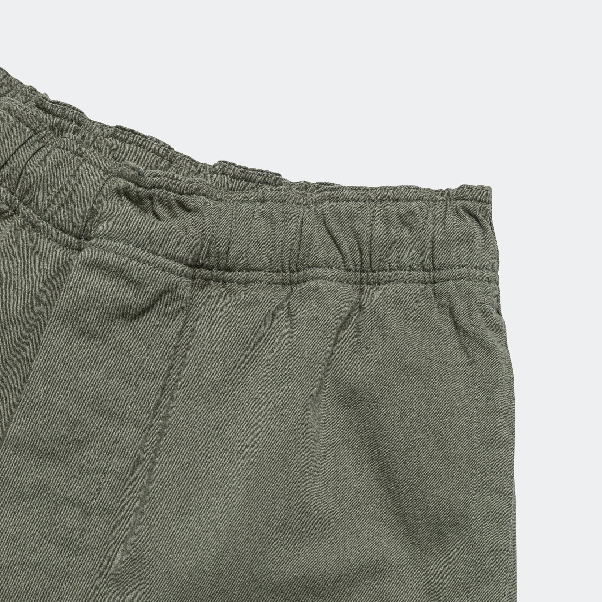 Pull Up Shorts - Uniform Green Cotton Hemp Twill (LBS)