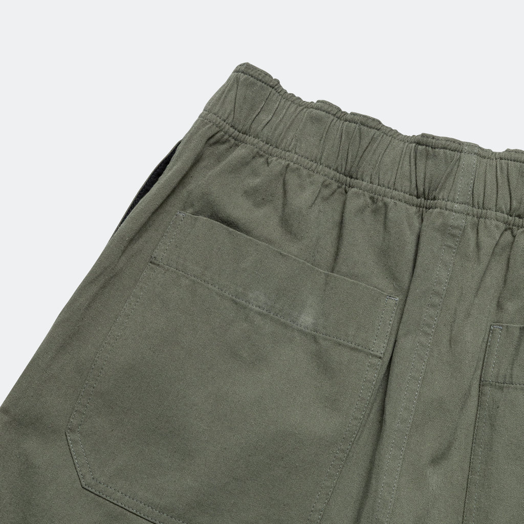 Pull Up Shorts - Uniform Green Cotton Hemp Twill (LBS)