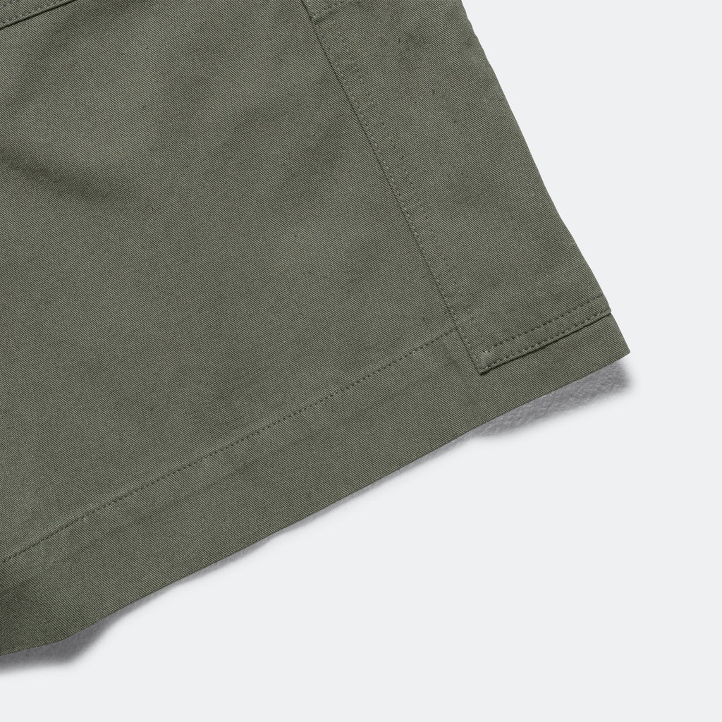 Pull Up Shorts - Uniform Green Cotton Hemp Twill (LBS)