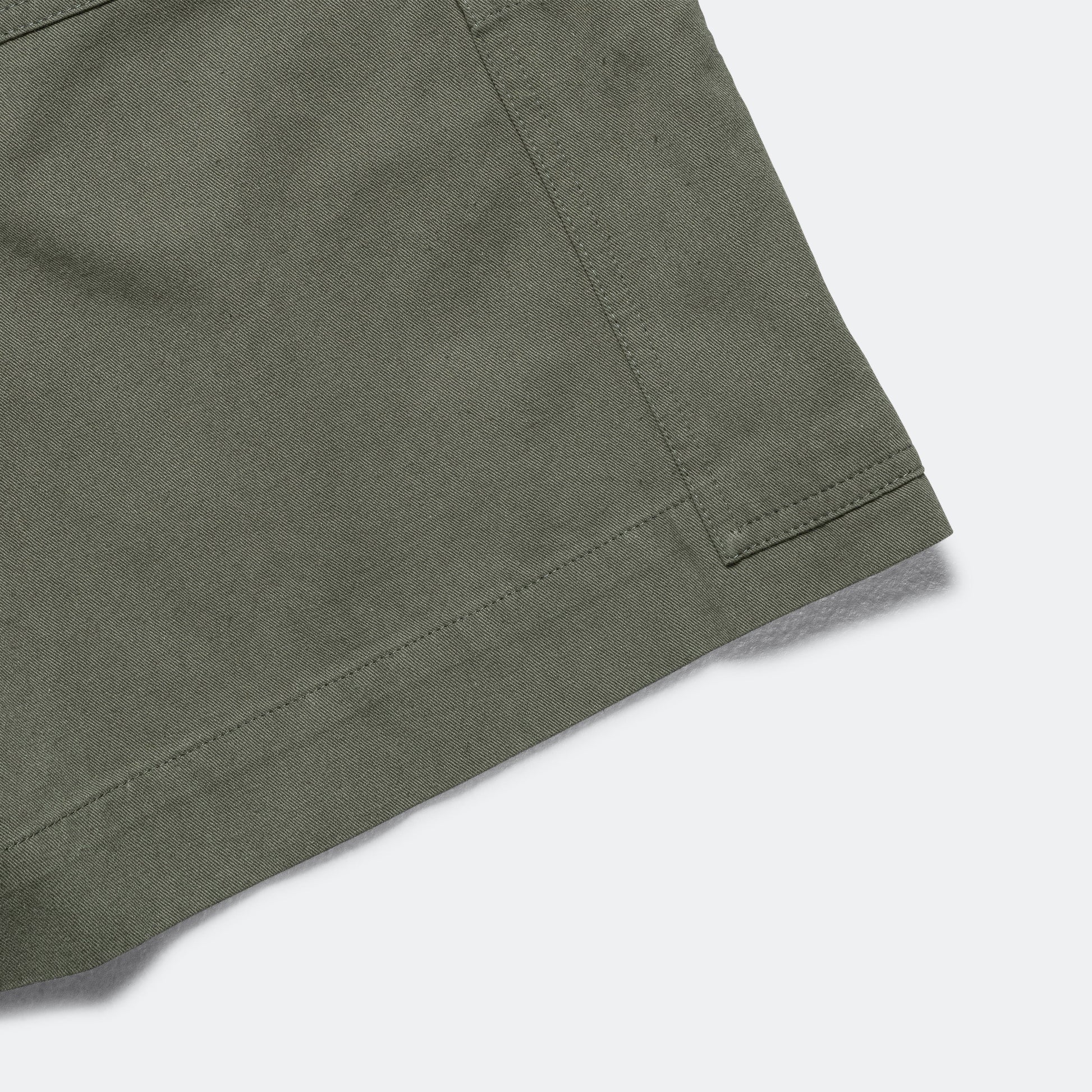 Pull Up Shorts - Uniform Green Cotton Hemp Twill (LBS)