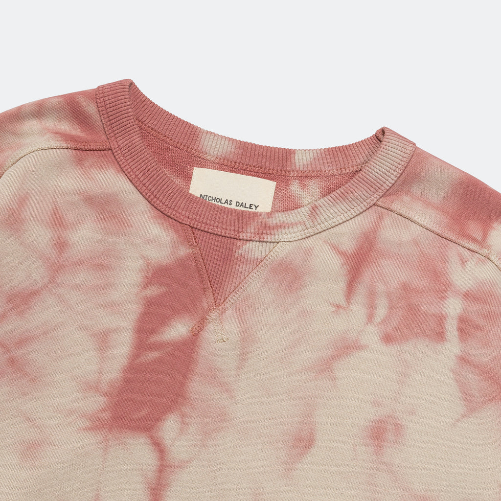 Tie-Dye Crewneck - Beige/Pink