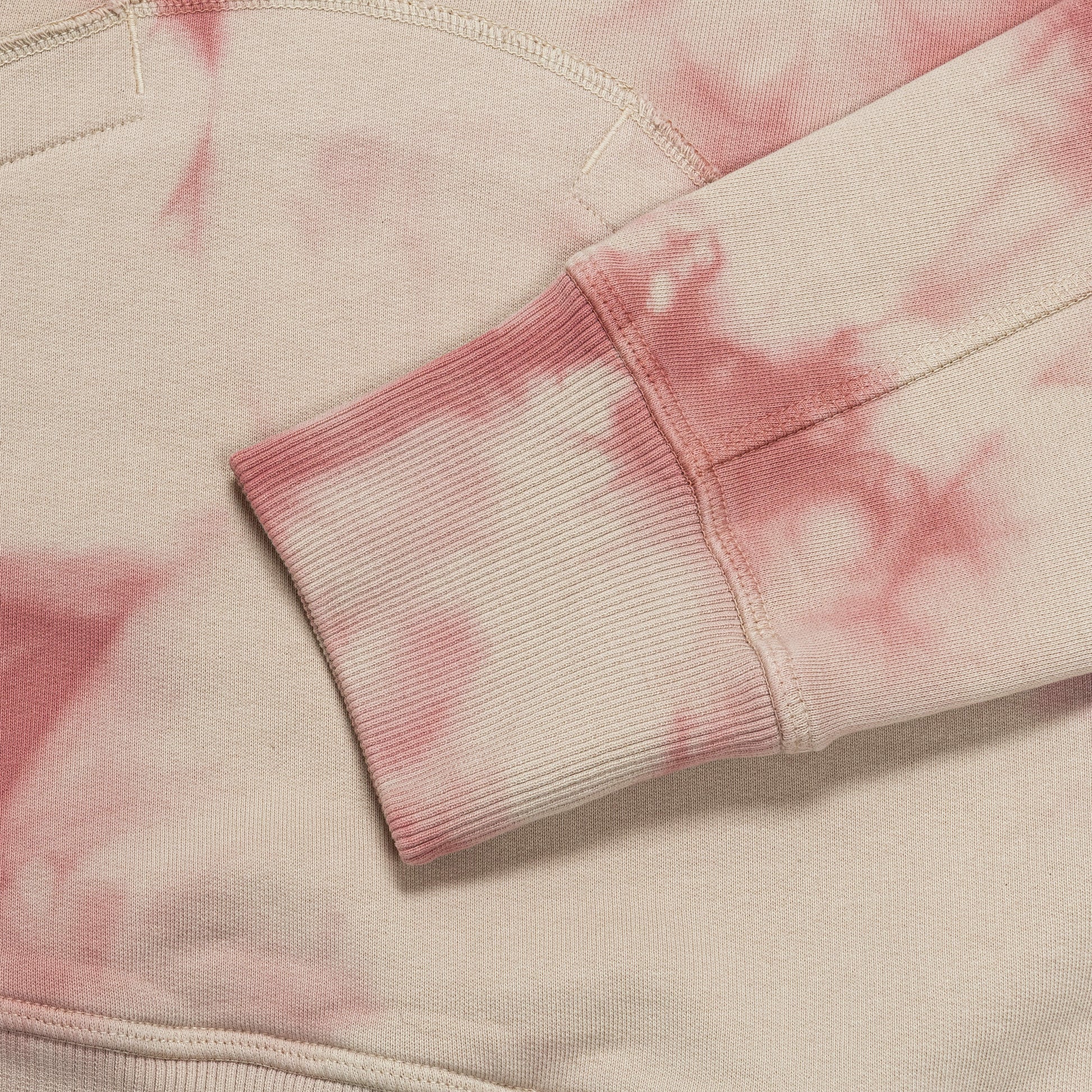 Tie-Dye Crewneck - Beige/Pink