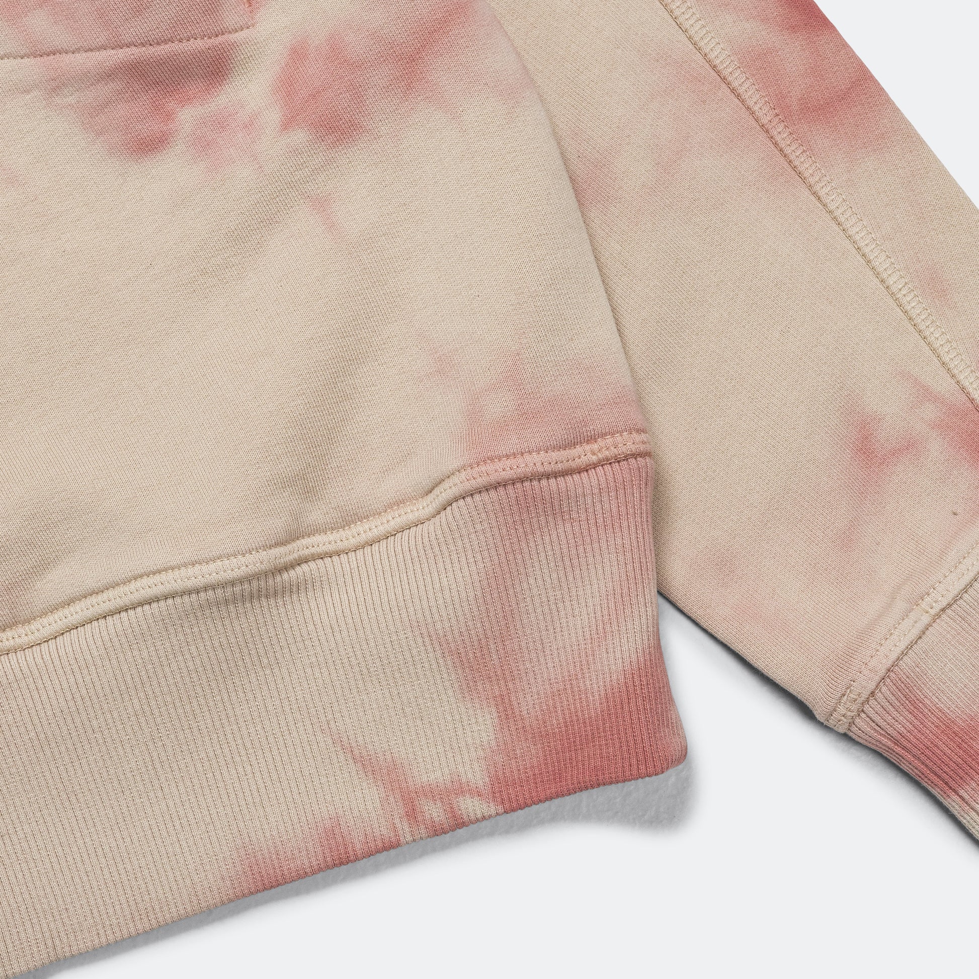 Tie-Dye Crewneck - Beige/Pink