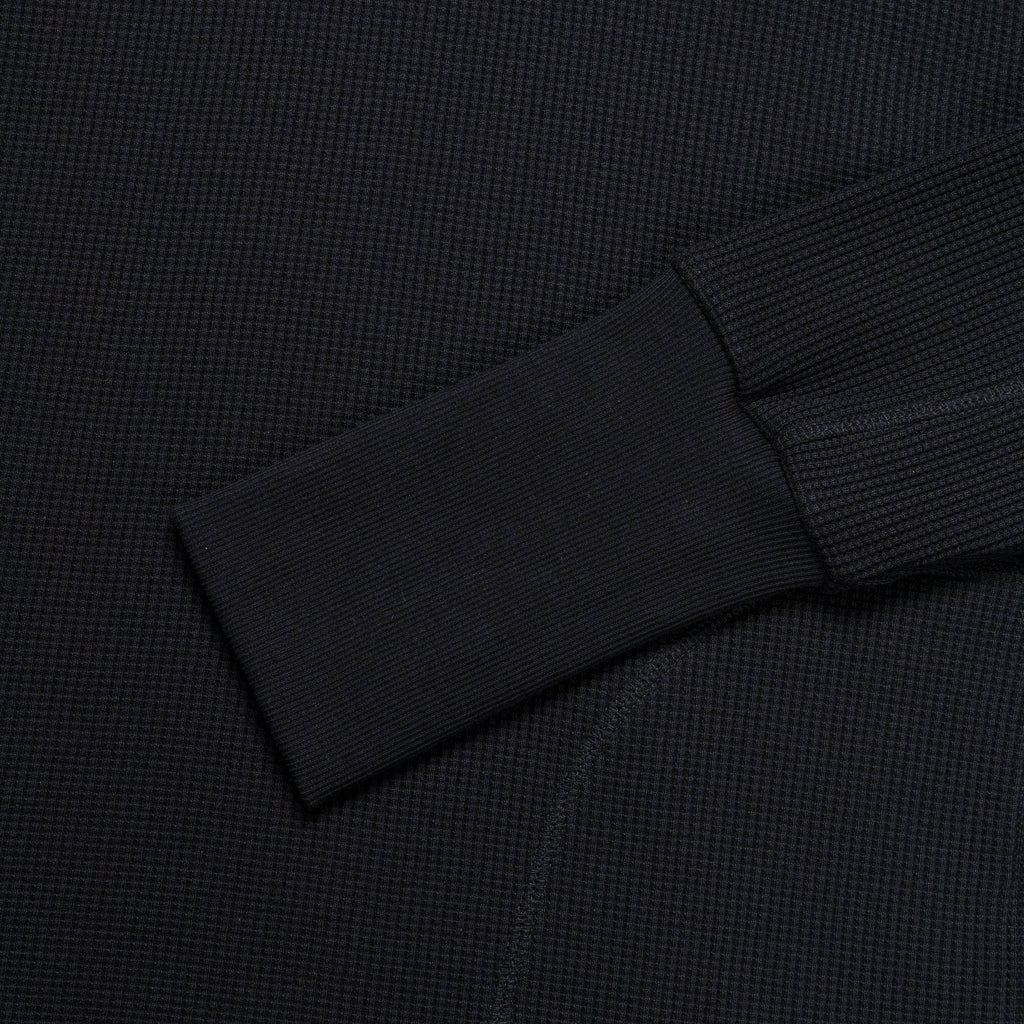 Waffle Crew Neck - Black
