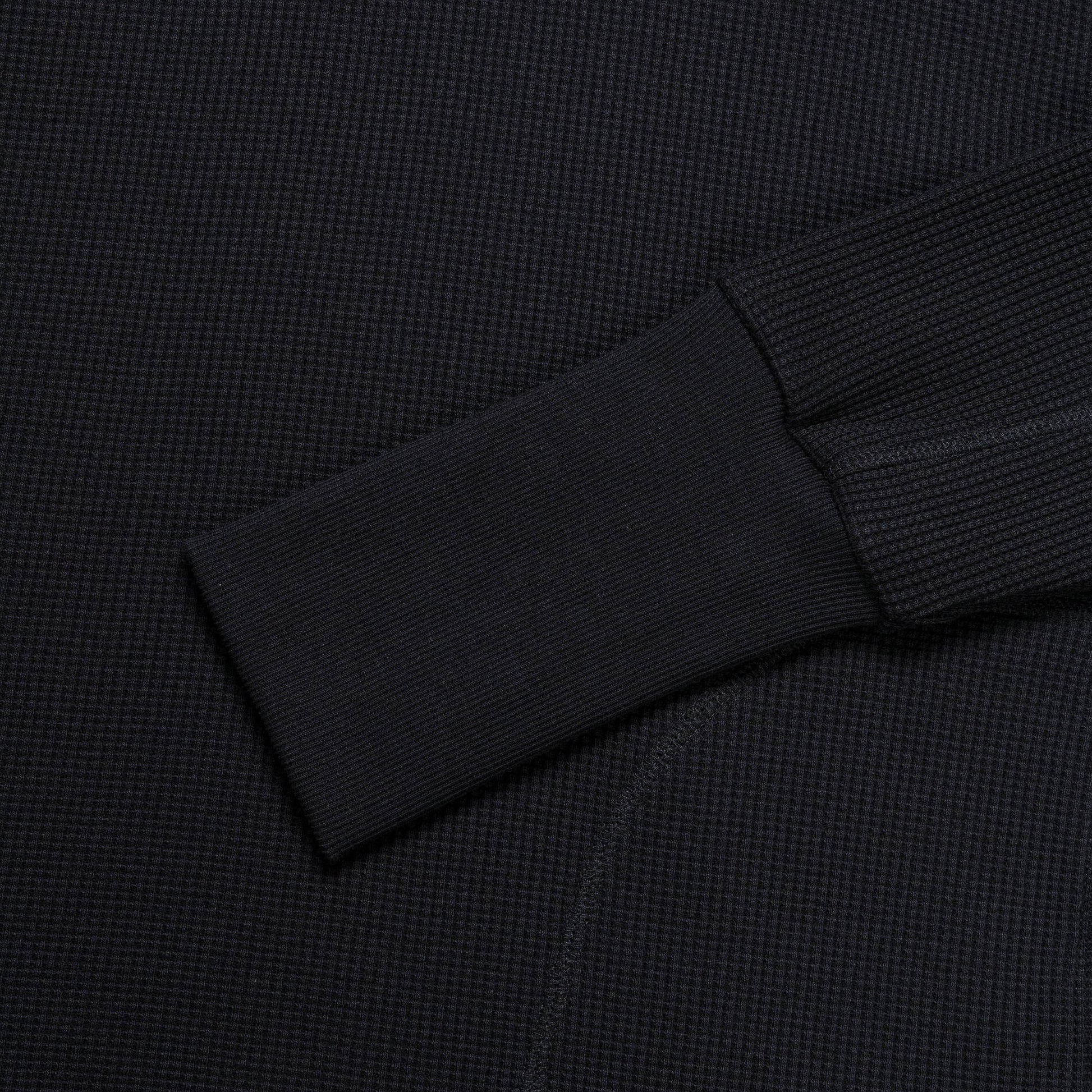 Waffle Crew Neck - Black