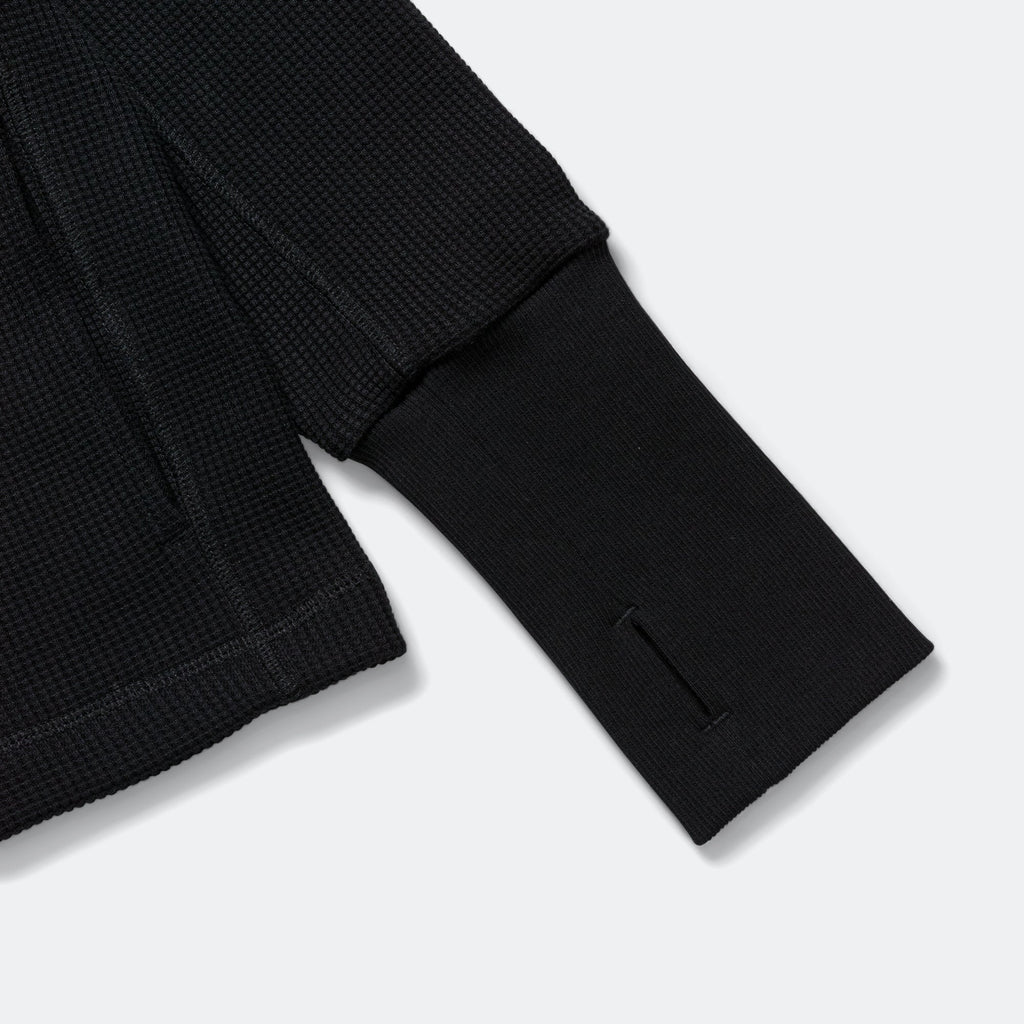 Waffle Crew Neck - Black