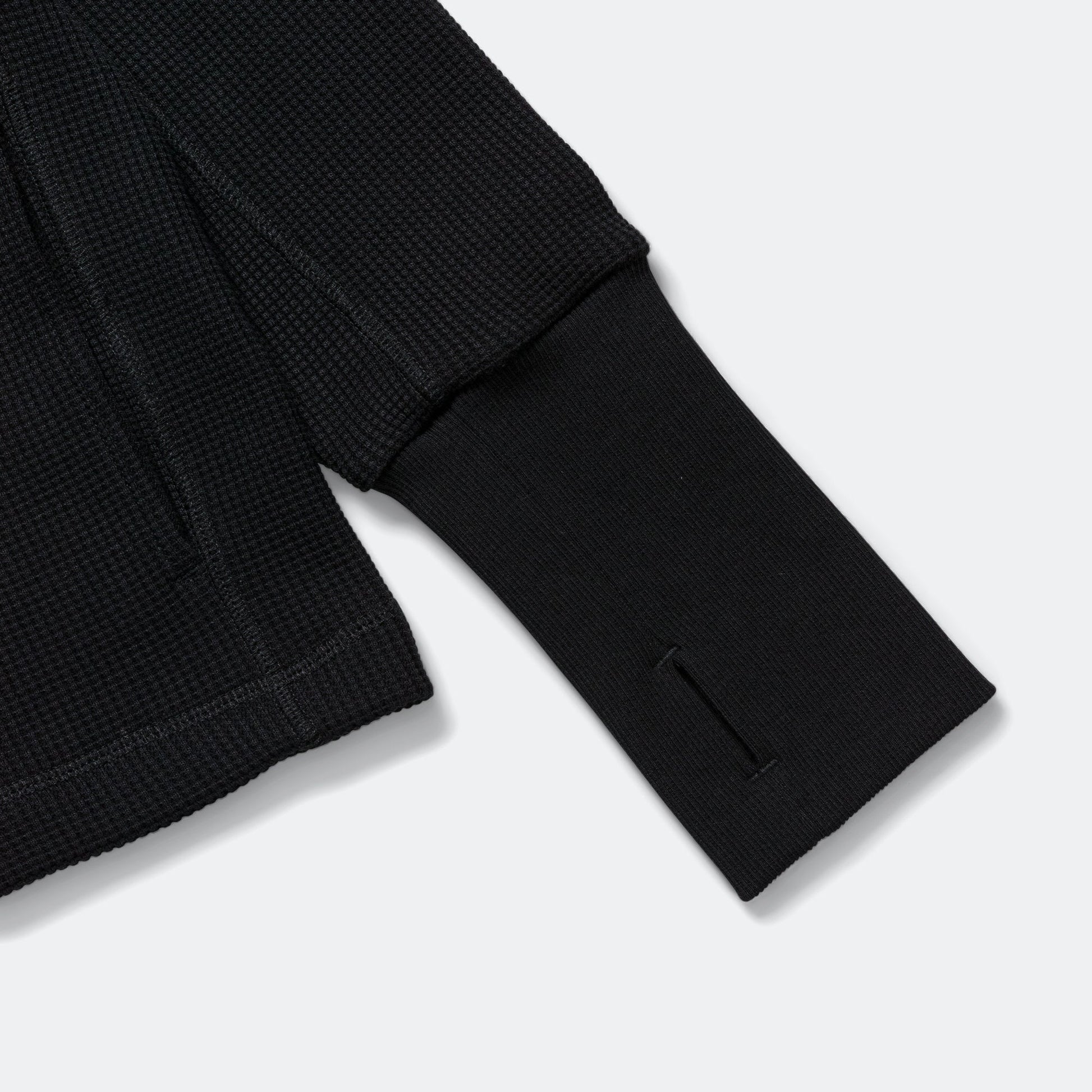 Waffle Crew Neck - Black