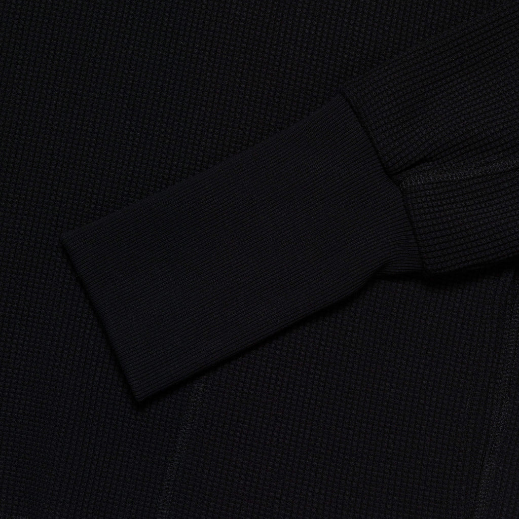 Waffle Crewneck - Black