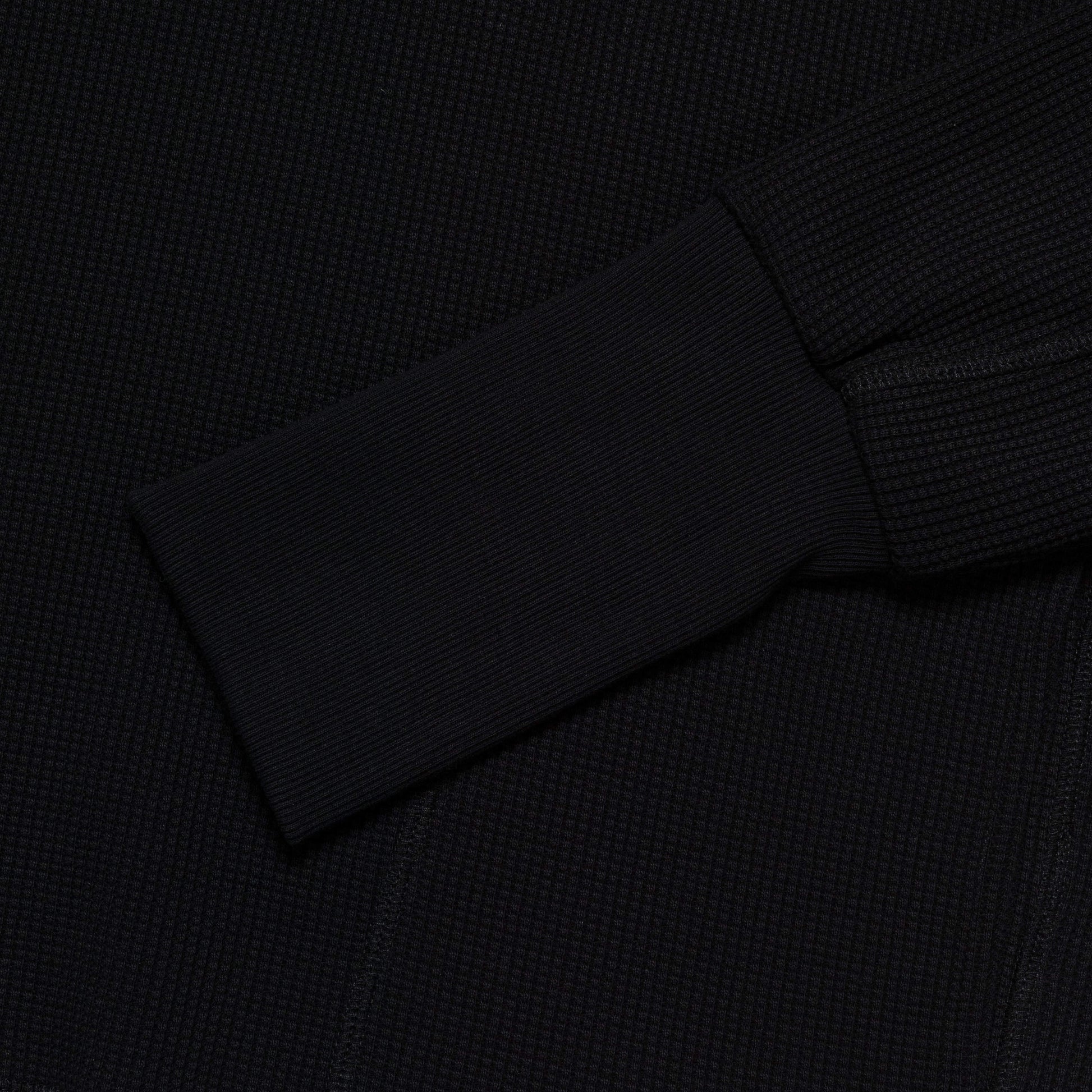 Waffle Crewneck - Black