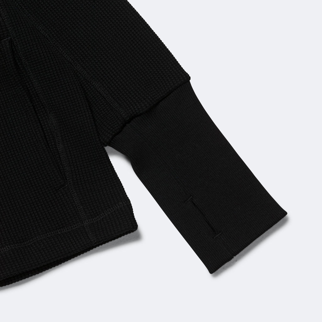Waffle Crewneck - Black