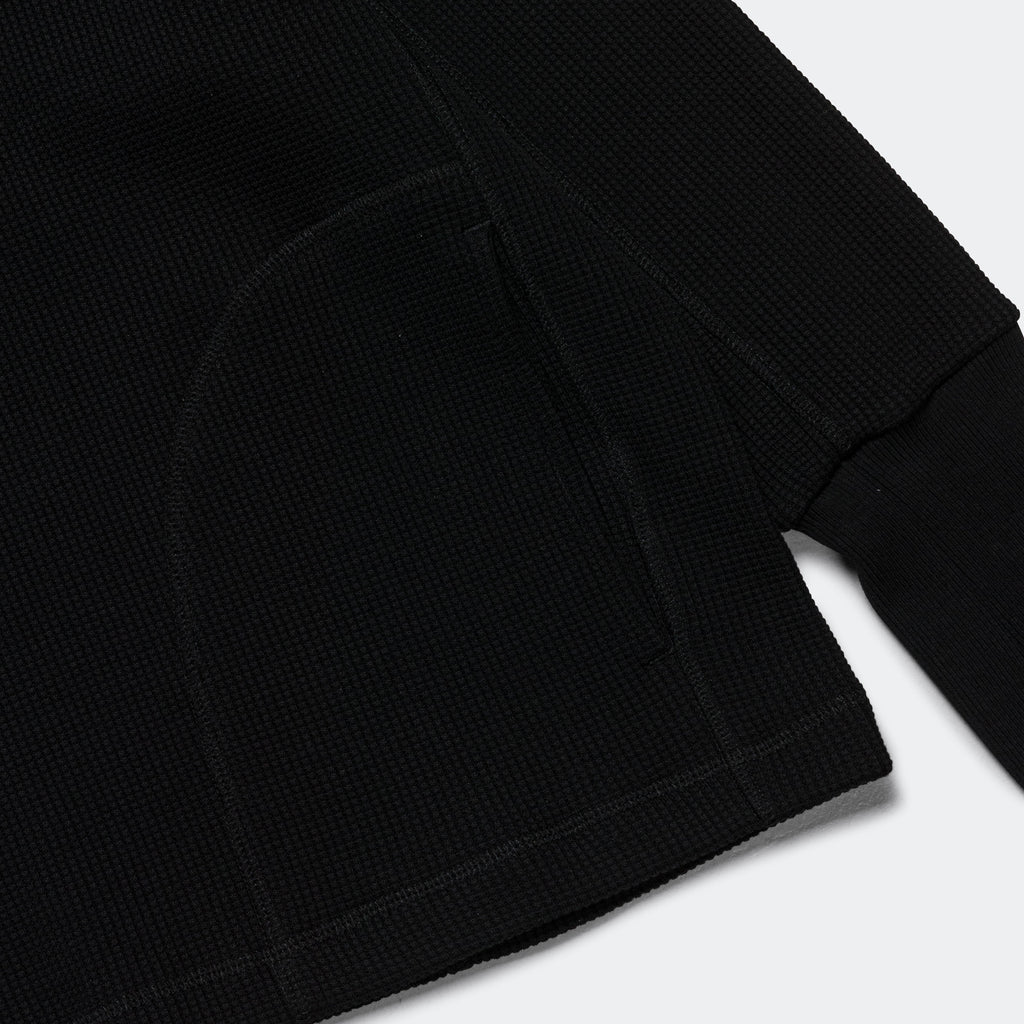 Waffle Crewneck - Black