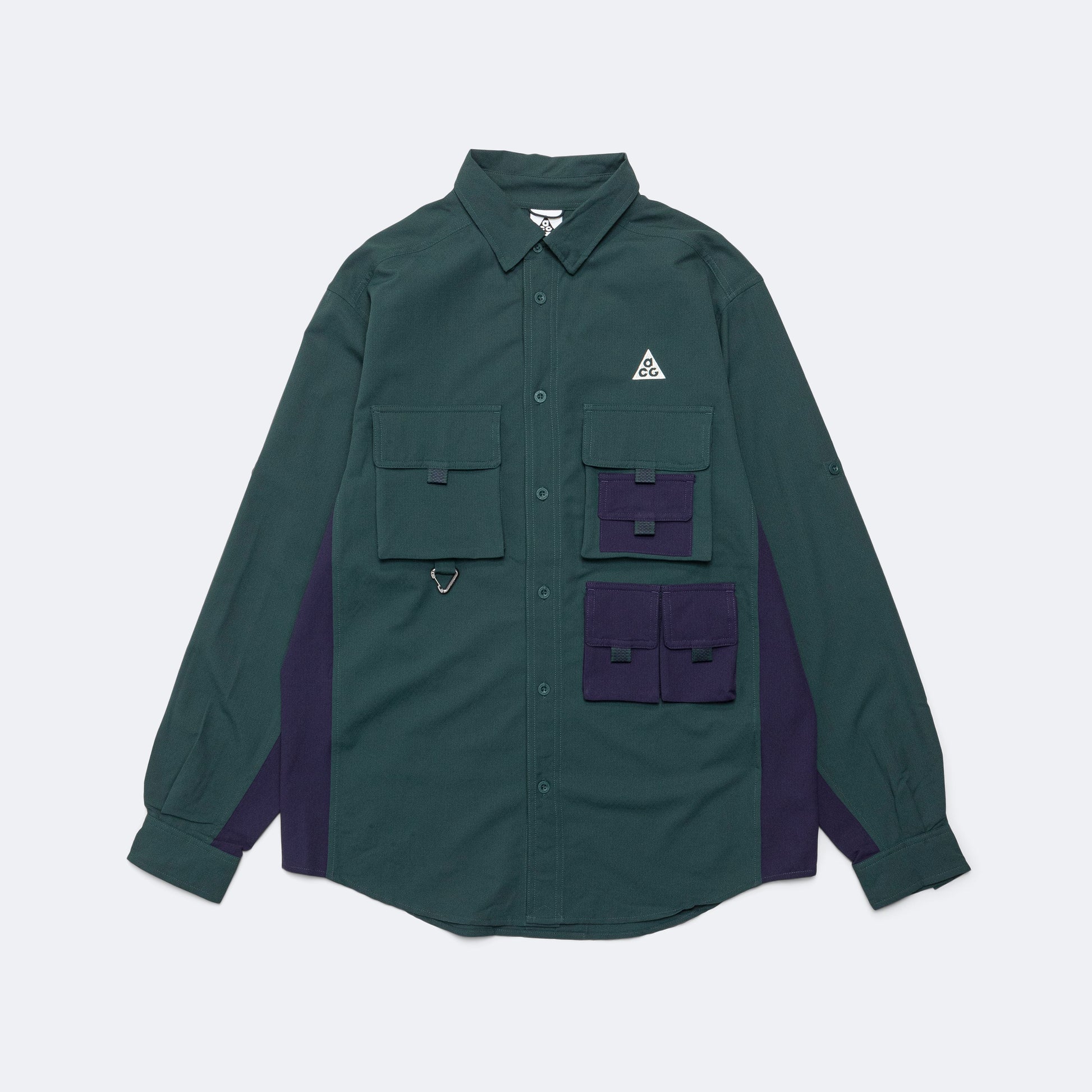 Dri-FIT UV 'Devastation Trail' Shirt - Deep Jungle/Purple Ink