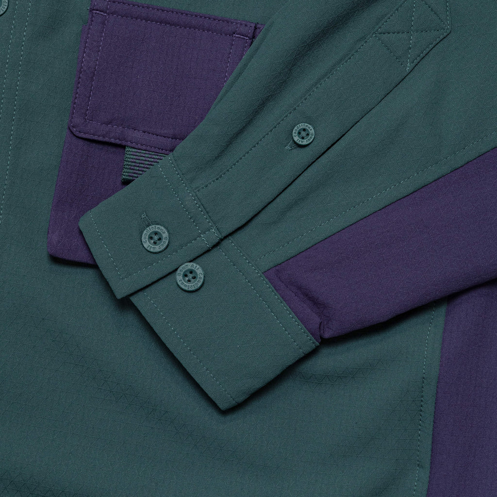 Dri-FIT UV 'Devastation Trail' Shirt - Deep Jungle/Purple Ink