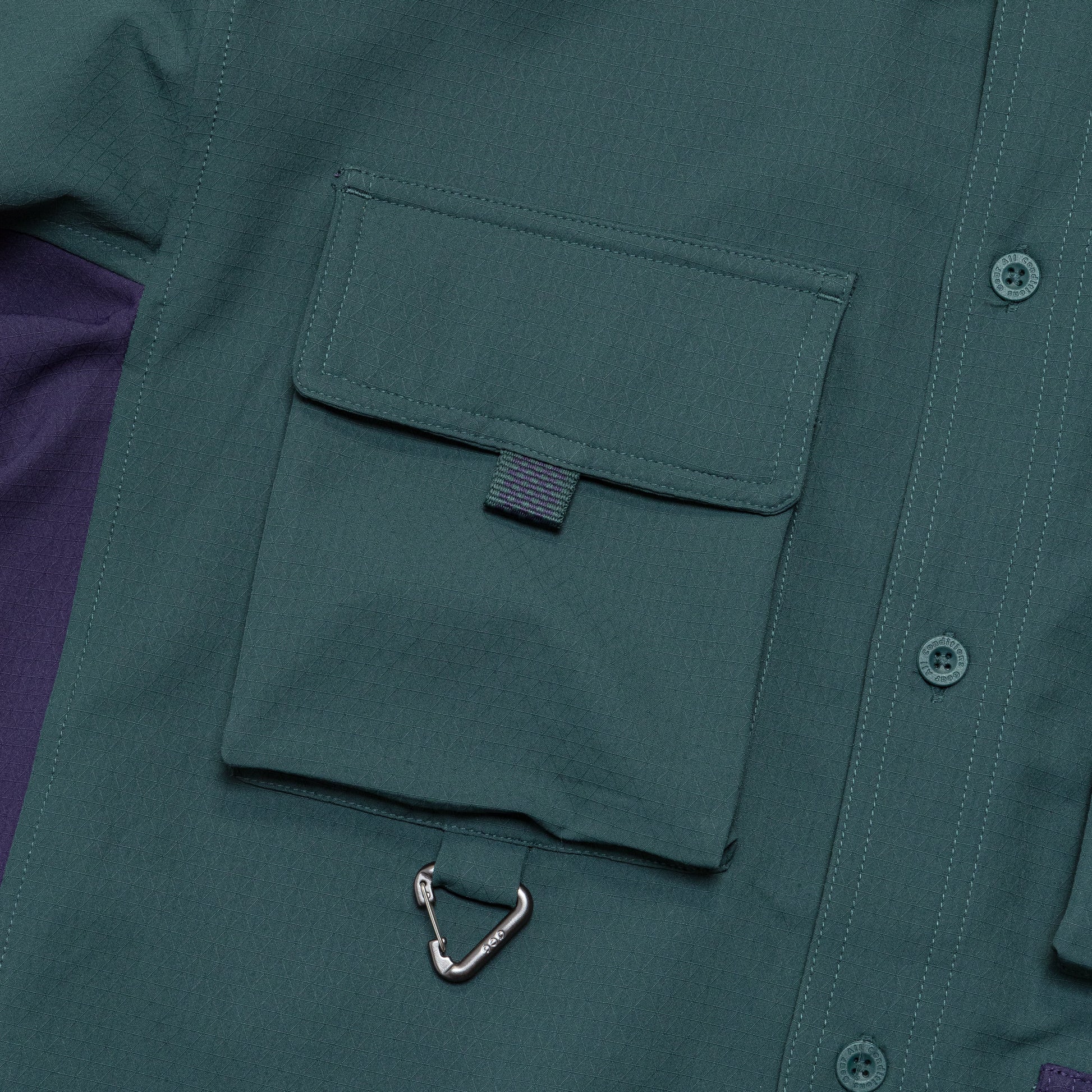 Dri-FIT UV 'Devastation Trail' Shirt - Deep Jungle/Purple Ink