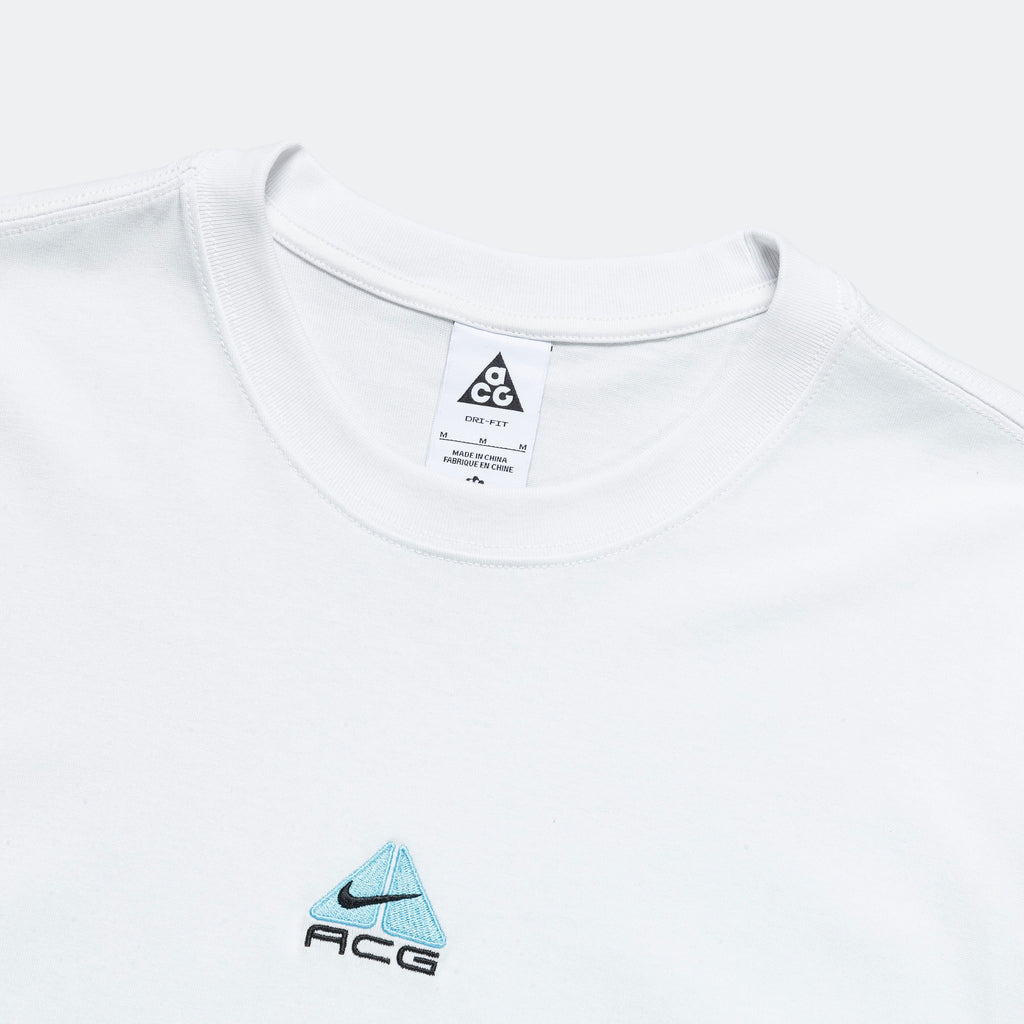 LBR Lungs SS Tee - Summit White/Aquarius Blue