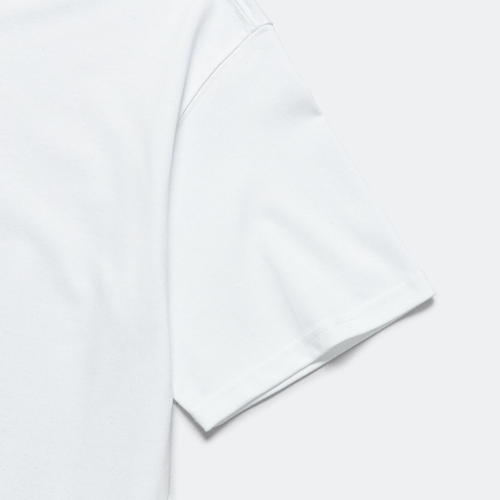 LBR Lungs SS Tee - Summit White/Aquarius Blue