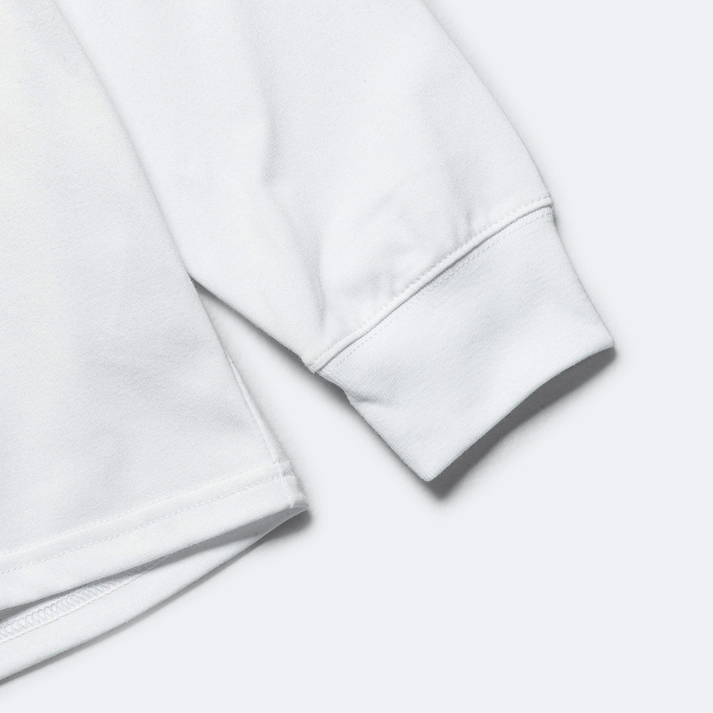 NRG LBR LS Tee Lungs - Summit White/Aquarius Blue