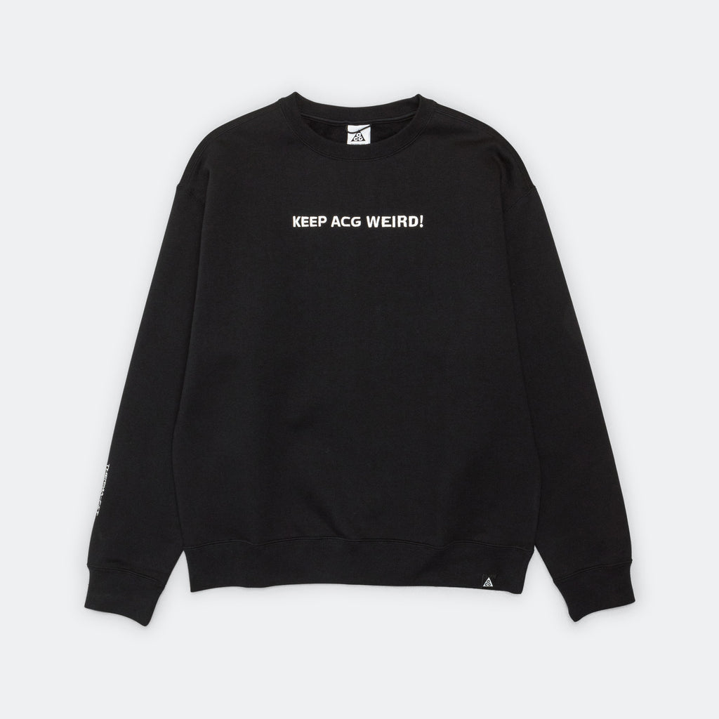 Therma-FIT Crew Fleece GX 'Keep ACG Weird!' - Black/Summit White-Black