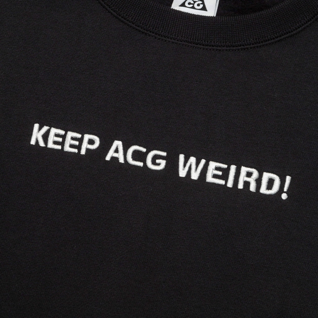Therma-FIT Crew Fleece GX 'Keep ACG Weird!' - Black/Summit White-Black