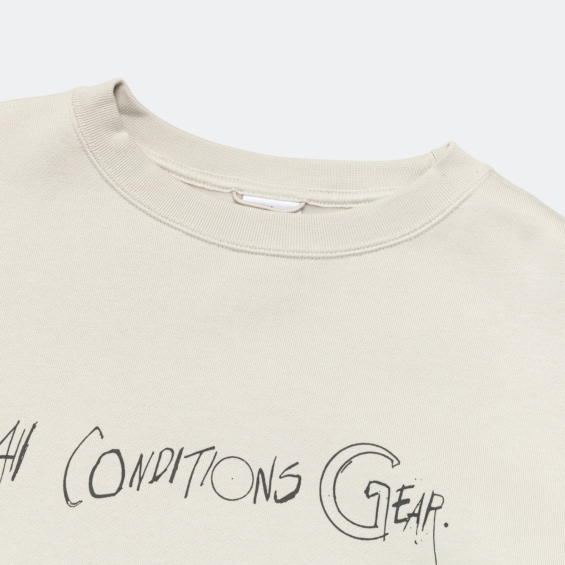 Therma-FIT Fleece Crew - Light Bone/Black-Summit White
