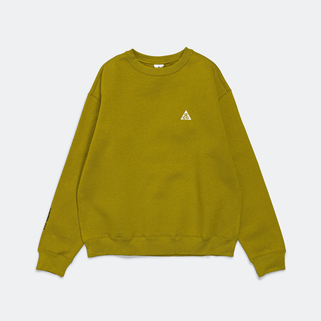 Therma-FIT Tuff Fleece Crew - Moss/Summit White
