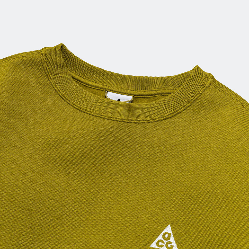 Therma-FIT Tuff Fleece Crew - Moss/Summit White